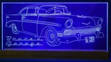 56 Chev car, acrylic engraved LED light,multi color,remote control - designaglo
