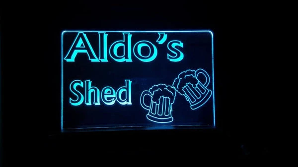 Aldo's Shed acrylic LED bar Light,multi color,remote control - designaglo