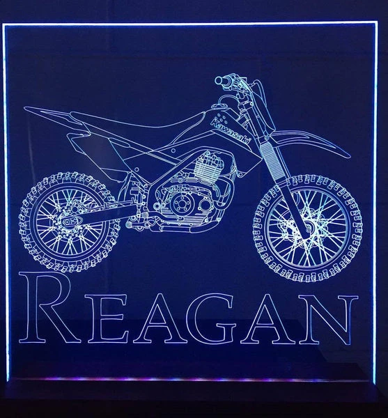 Kawasaki Motorbike LED light - designaglo