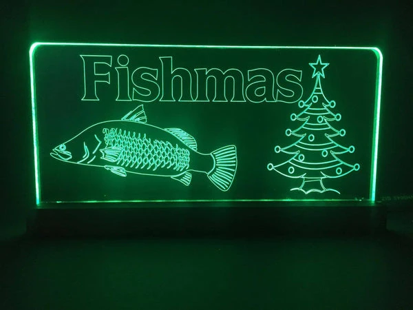 Merry Fishmas LED Light - designaglo