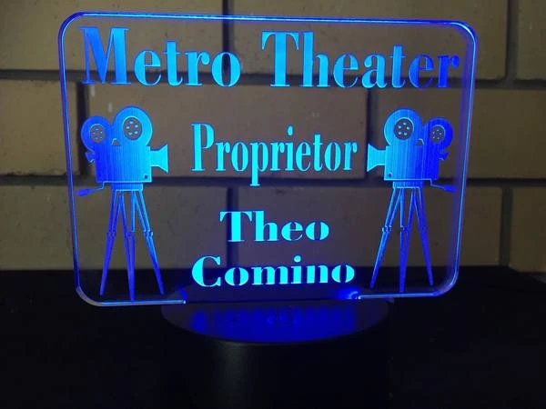 DesignaGlo Theater LED desk/night light