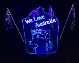 We Love Australia LED Light Sign