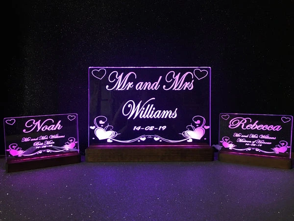 Bridal Table LED Light Collection - designaglo