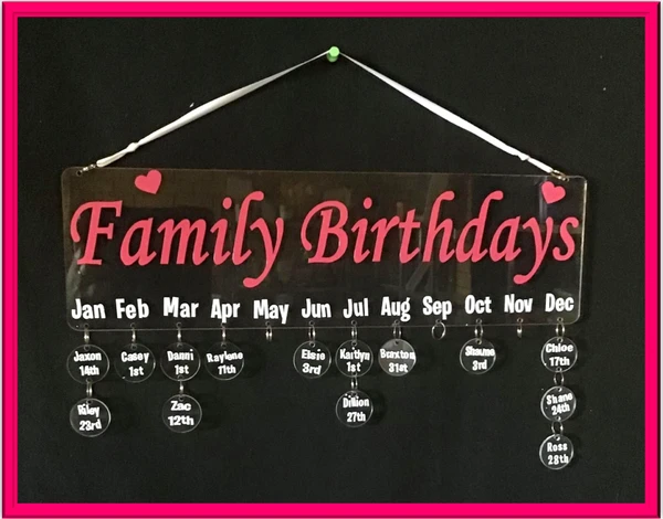 Birthday Hanging Plaques