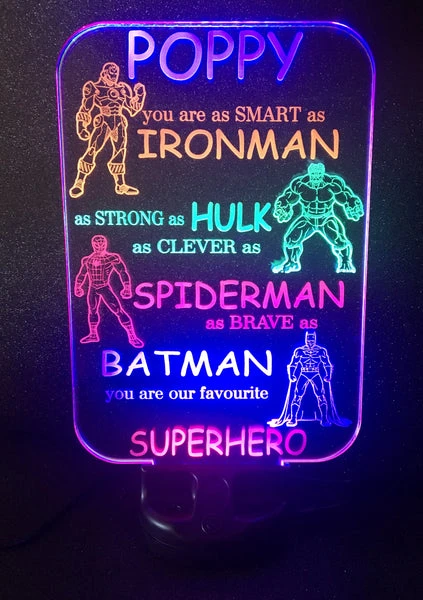 Multi Coloured Superhero - designaglo