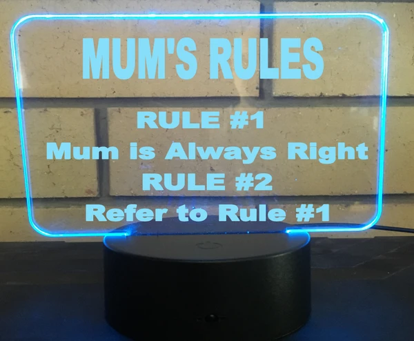 Mums rules - designaglo