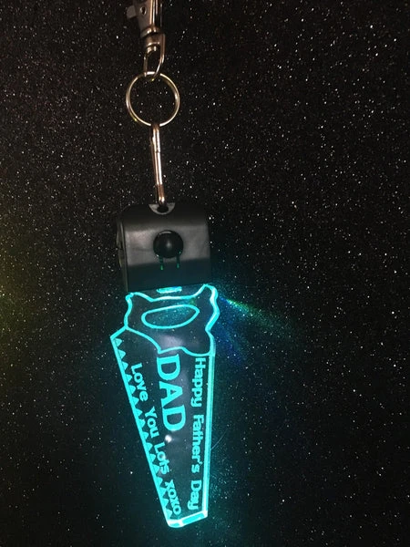 Saw  LED  Key RIngs - designaglo