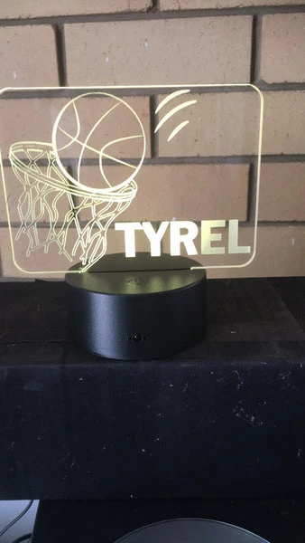DesignaGlo basketball LED desk/night light - designaglo