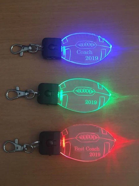 LED Football Key RIngs - designaglo