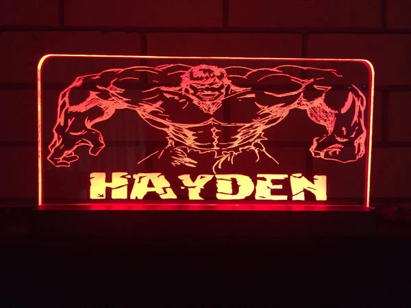 designaGlo Incredible hulk LED - designaglo