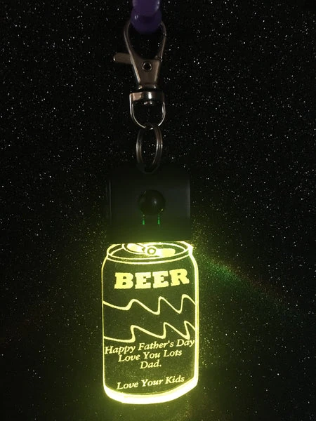 Beer LED  Key RIngs - designaglo