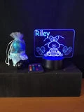 Mini Easter Bucket & LED Light and Bunny