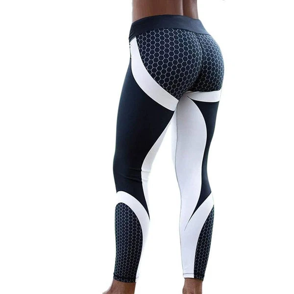 Womens Hayoha Mesh Pattern Print Leggings